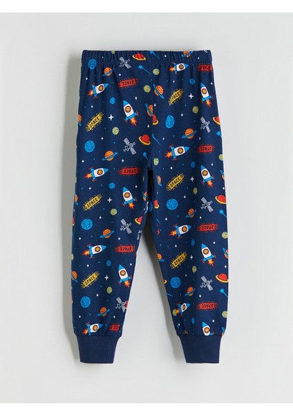 Yeni Sezon Uzun Kollu Baskılı Erkek Çocuk Pijama Takımı indirimleri