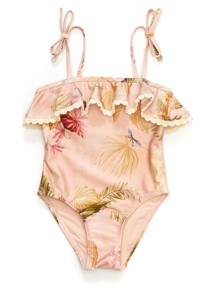 Rhiannon Pembe Kız Çocuk Mayo