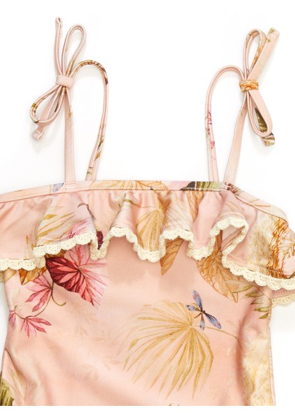 Rhiannon Pembe Kız Çocuk Mayo modelleri