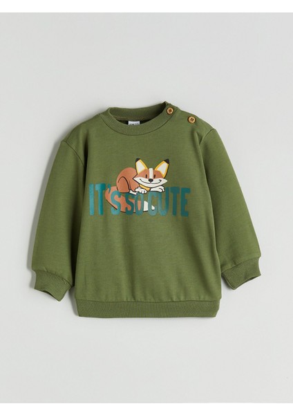 Yeni Sezon Baskılı Erkek Bebek Sweatshirt ve Eşofman Alt 2'li fiyatları