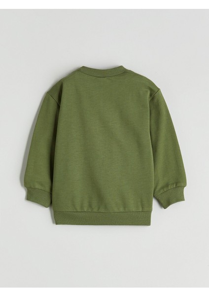 Yeni Sezon Baskılı Erkek Bebek Sweatshirt ve Eşofman Alt 2'li fırsatları