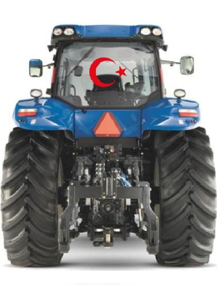 Traktör Arka Cam Türk Bayrağı Ay Yıldız Sticker Yapışkanlı Motor Tümosan Başak Case Massey Ferguson