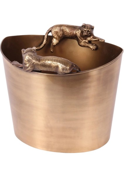 Bronz Şarap Şampanya Kovası 26 x 35 cm