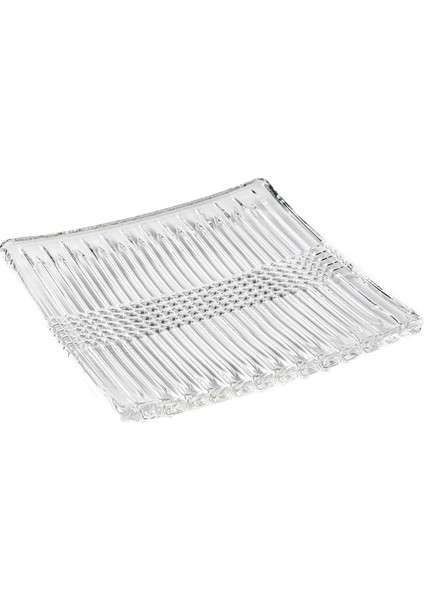 Kare Cam 6'lı Tabak Seti