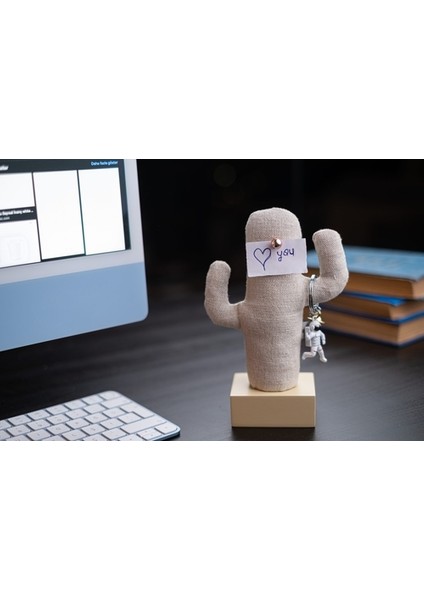 Kayigo Woody Krem Üçlü Ofis Seti - Bej Cactus