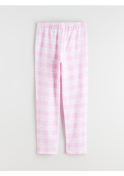 Yeni Sezon Beli Lastikli Barbie Baskılı Kız Çocuk Pijama Alt fiyatları