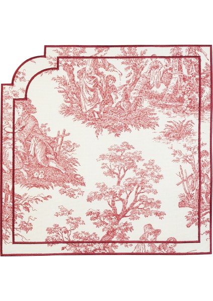 French Bordo 2'li Peçete