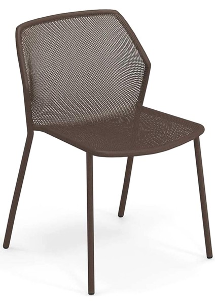 Darwin Indian Brown Çelik Kolsuz Bahçe Sandalyesi