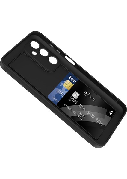 Galaxy A16 Kılıf Kamera Korumalı Kartlık Hazneli N7TH Vitra Kapak - Kahverengi