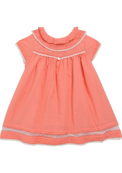 Narçiçeği Kısa Kollu Kız Bebek Elbise