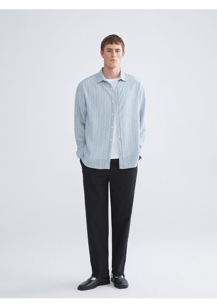 Yeni Sezon Regular Fit Çizgili Erkek Gömlek fiyatları