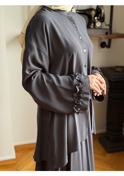 Füme Belmando Oversize Alt Üst Takım 5092