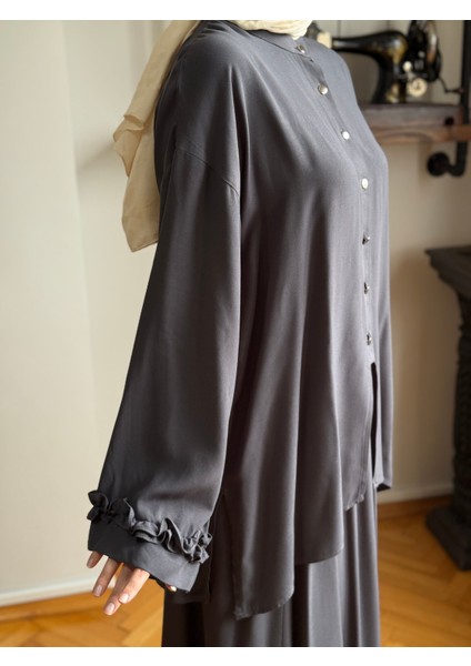 Füme Belmando Oversize Alt Üst Takım 5092 indirimleri