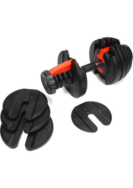 Ayarlanabilir Dambıl ve Stand Seti 2 x 24 kg Ayarlanabilir Mekanizmalı Dambıl + Dambıl Standı