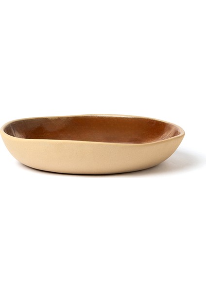 Mocha Kahverengi Stoneware Çukur Tabak 21,5 cm