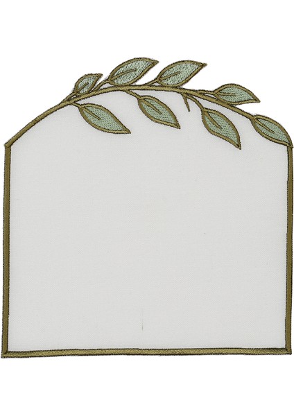 Diana Yaprak Desenli Yeşil 4'lü Bardak Altlığı