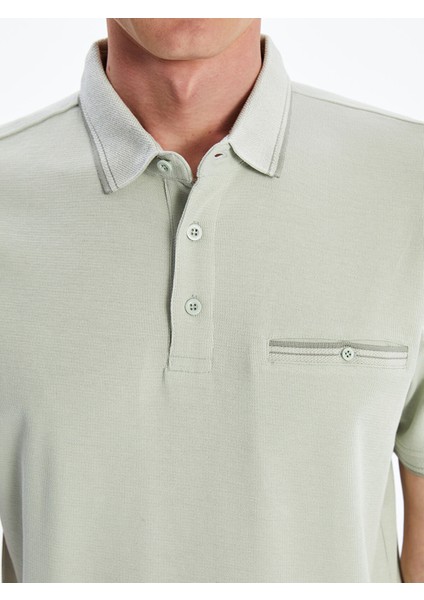 Yeni Sezon Polo Yaka Merserize Görünümlü Erkek Tişört modelleri