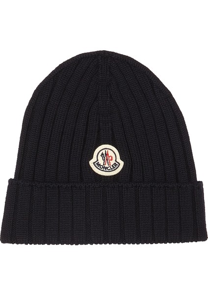 Lacivert Logo Patchli Unisex Yün Bere