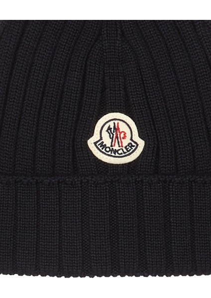 Lacivert Logo Patchli Unisex Yün Bere modelleri