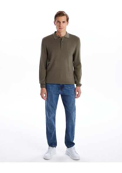 Yeni Sezon Polo Yaka Uzun Kollu Erkek Triko Kazak fiyatları