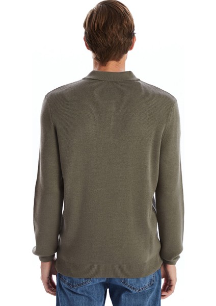 Yeni Sezon Polo Yaka Uzun Kollu Erkek Triko Kazak fırsatları