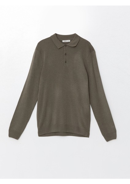 Yeni Sezon Polo Yaka Uzun Kollu Erkek Triko Kazak indirimleri