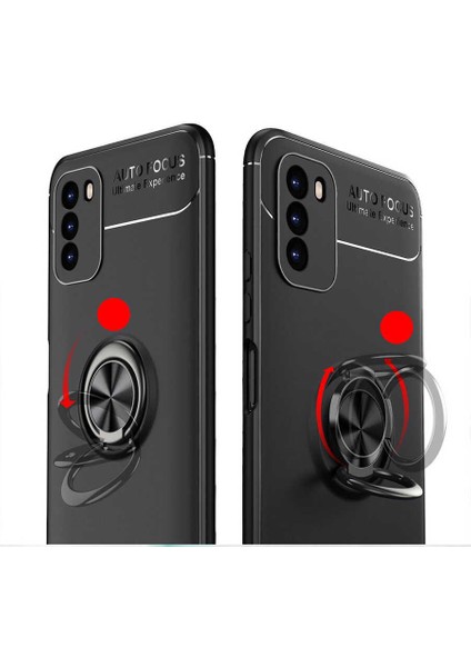 Xiaomi Poco M3 Kılıf N7TH Ravel Silikon Kapak-Siyah-Kırmızı fırsatları