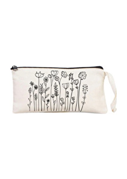 Çiçek Desenli Bez Çanta ve Kalemlik 2’li Avantaj Seti-35*40 cm fırsatları