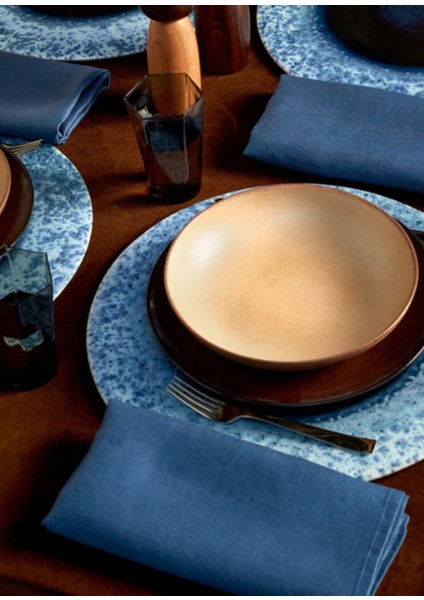 Terra Lacivert Seramik Servis Tabağı fırsatları