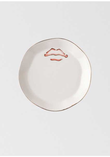 Volans Kırmızı Kiss Porselen Kahve Fincanı ve Tabağı modelleri