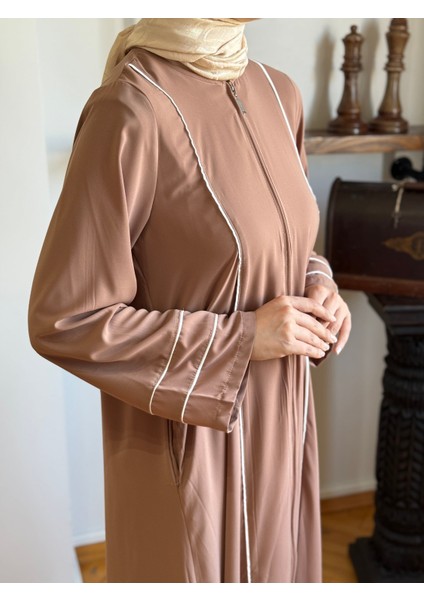 Vizon Kol Ağzı ve Önü Çift Biyeli Ferace 5045