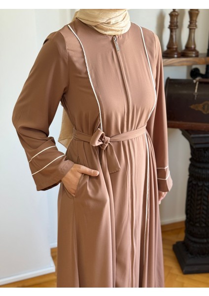 Vizon Kol Ağzı ve Önü Çift Biyeli Ferace 5045 fiyatları