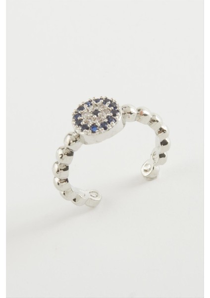 Allzey Nazar Taşlı Yüzük-Gümüş Rengi fiyatları