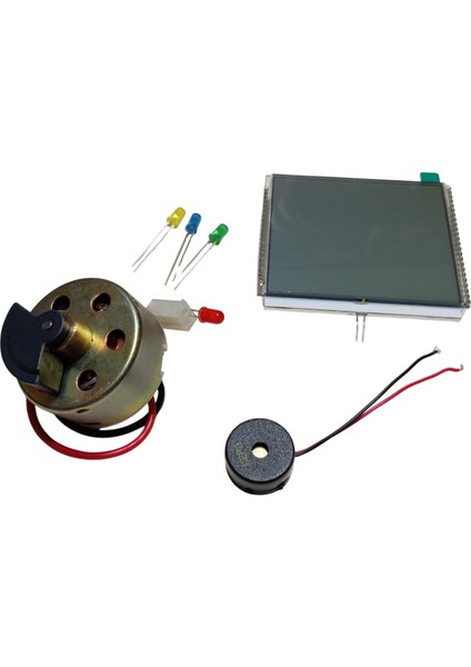 Elektrik Üreten Dinamo Motor (Parmak ile Çevrilebilen) Led, Panel ve Buzzer Çalıştıran Hobi Deney Seti fiyatları
