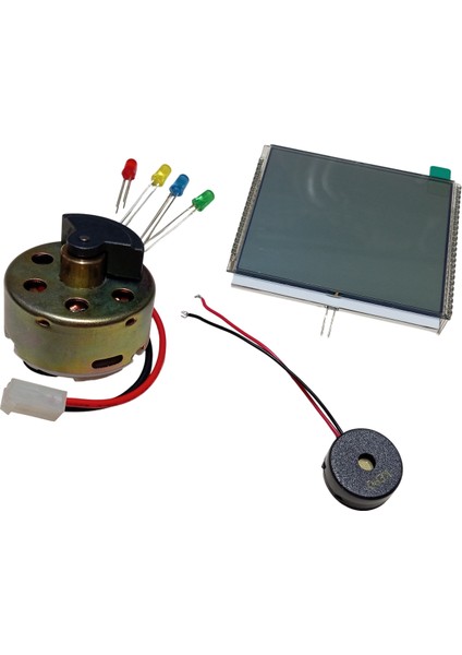 Elektrik Üreten Dinamo Motor (Parmak ile Çevrilebilen) Led, Panel ve Buzzer Çalıştıran Hobi Deney Seti indirimleri