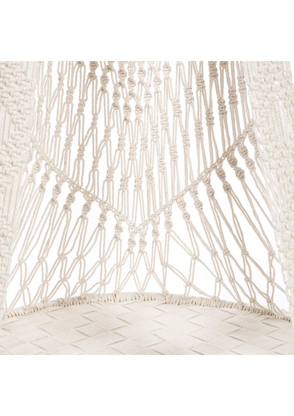 Mındı Beyaz Rattan Bahçe Salıncağı