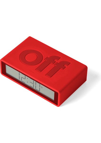 Flip Plus Kırmızı Alarm Masa Saati