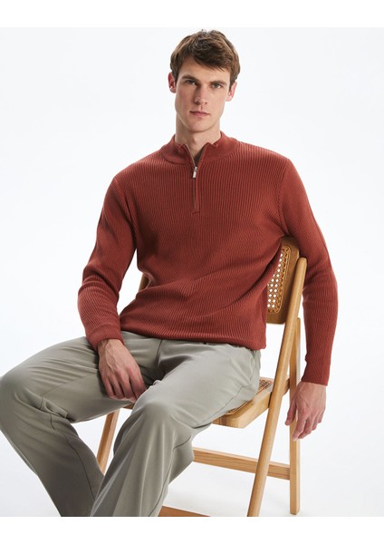 Yeni Sezon Dik Yaka Erkek Triko Kazak