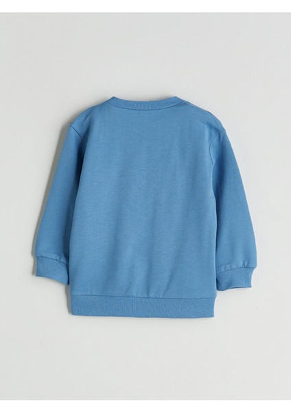 Yeni Sezon Baskılı Erkek Bebek Sweatshirt ve Eşofman Alt 2'li fırsatları