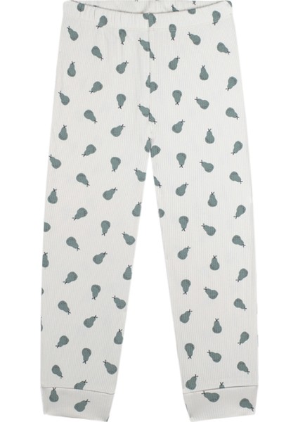 Armut Desenli Uzun Kollu Unisex Çocuk Pijama Takımı modelleri