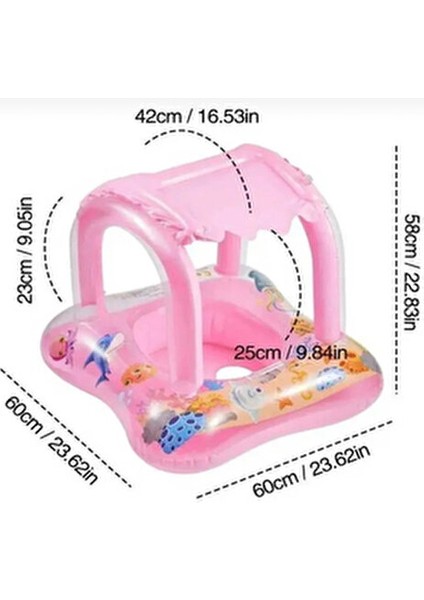 Gölgelikli Bebek Flotörü Bebek Baby Float Oturaklı Bebek Simidi Şişme fiyatları
