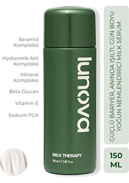 Milk Therapy Serum 150 ml | Yoğun Nem, Bariyer Güçlendirme, Spf ve Makyaj Bazı Serum