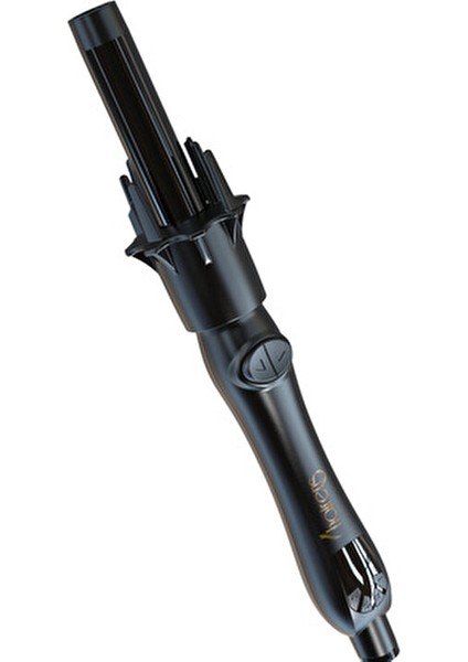 HRS-430 Otomatik Saç Maşası 32 mm Kalın Su Dalgası - Siyah