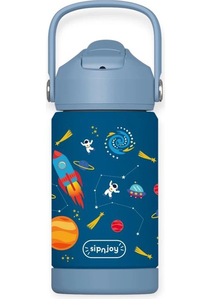 Flipsip Star Explorer Çelik Çocuk Suluk Matara 360 ml