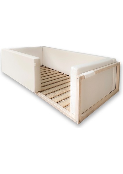 Montessori Floorbed Masif Dişbudak Bebek Yatak 90 x 190 cm