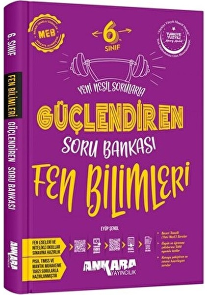 2025-2026 Müfredat 6 Sınıf Güçlendiren Fen Bilimleri Soru Bankası Normal Boy