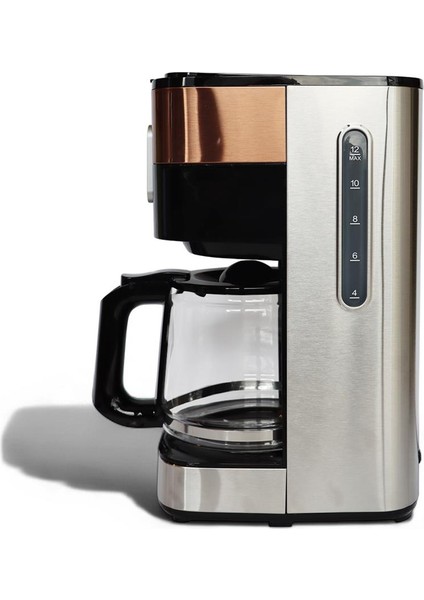 SH21615S Dokunmatik Ekranlı Zaman ve Aroma Ayarlı Filtre Kahve Makinesi Bakır fiyatları