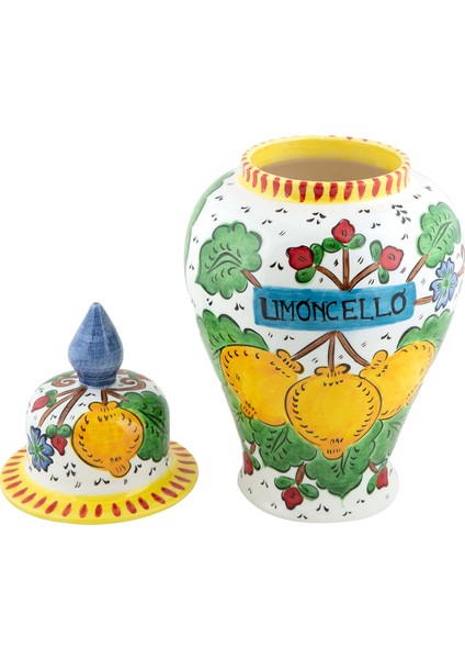 Sicilian Lemon Collection Handmade Seramik Limoncello Büyük Vazo fiyatları