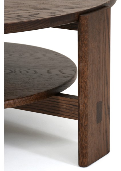 Vasso Koyu Meşe Ahşap Orta Sehpa fırsatları