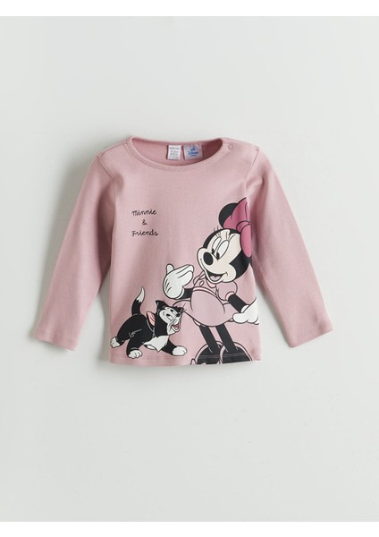 Yeni Sezon Minnie Mouse Baskılı Kız Bebek Tişört ve Tayt 2'li fiyatları